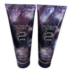2X VICTORIA’S SECRET LOVE SPELL LUXE BODY LOTION CREAM 8 oz SET OF TWO NEW